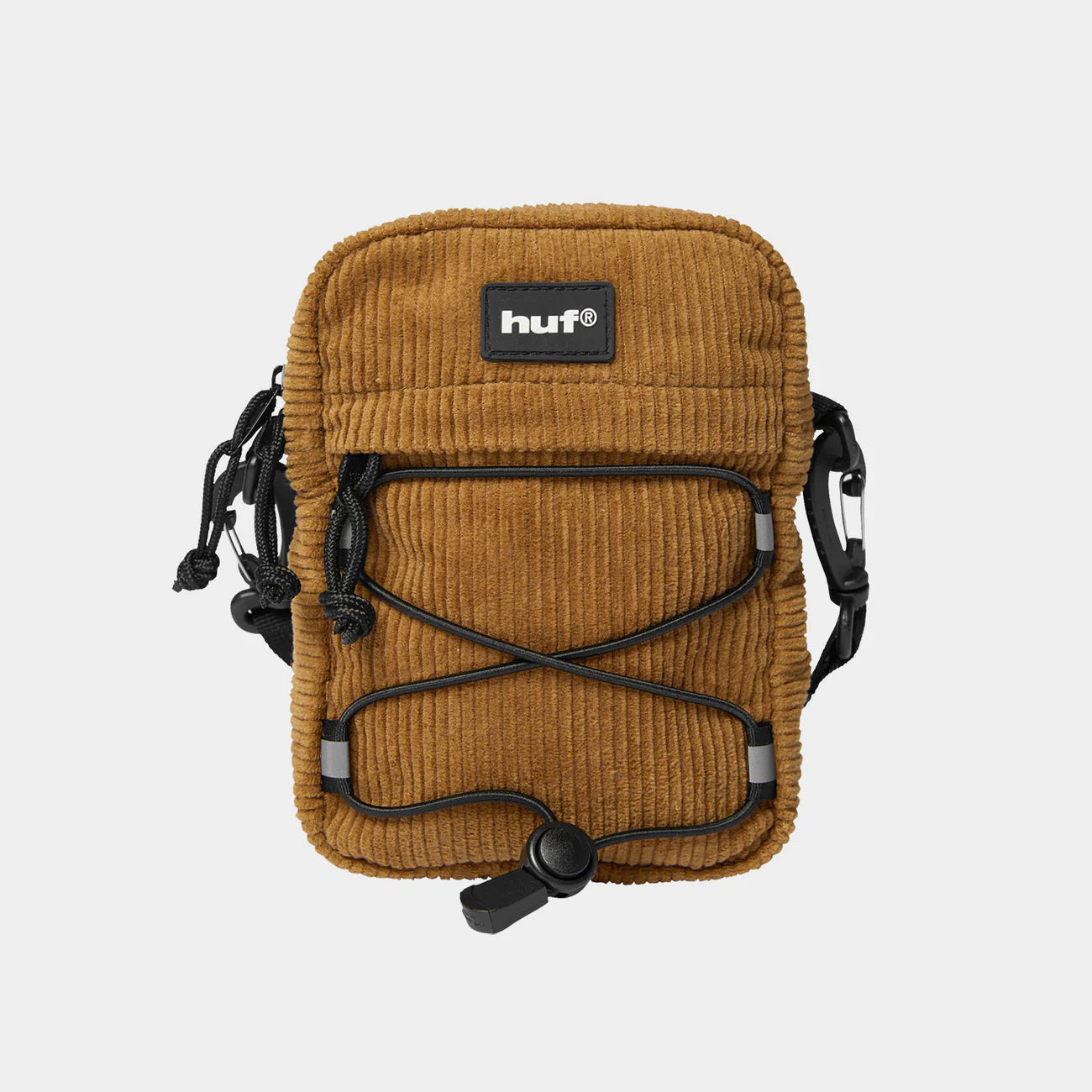 HUF Corduroy Bowery Side Bag - Brown