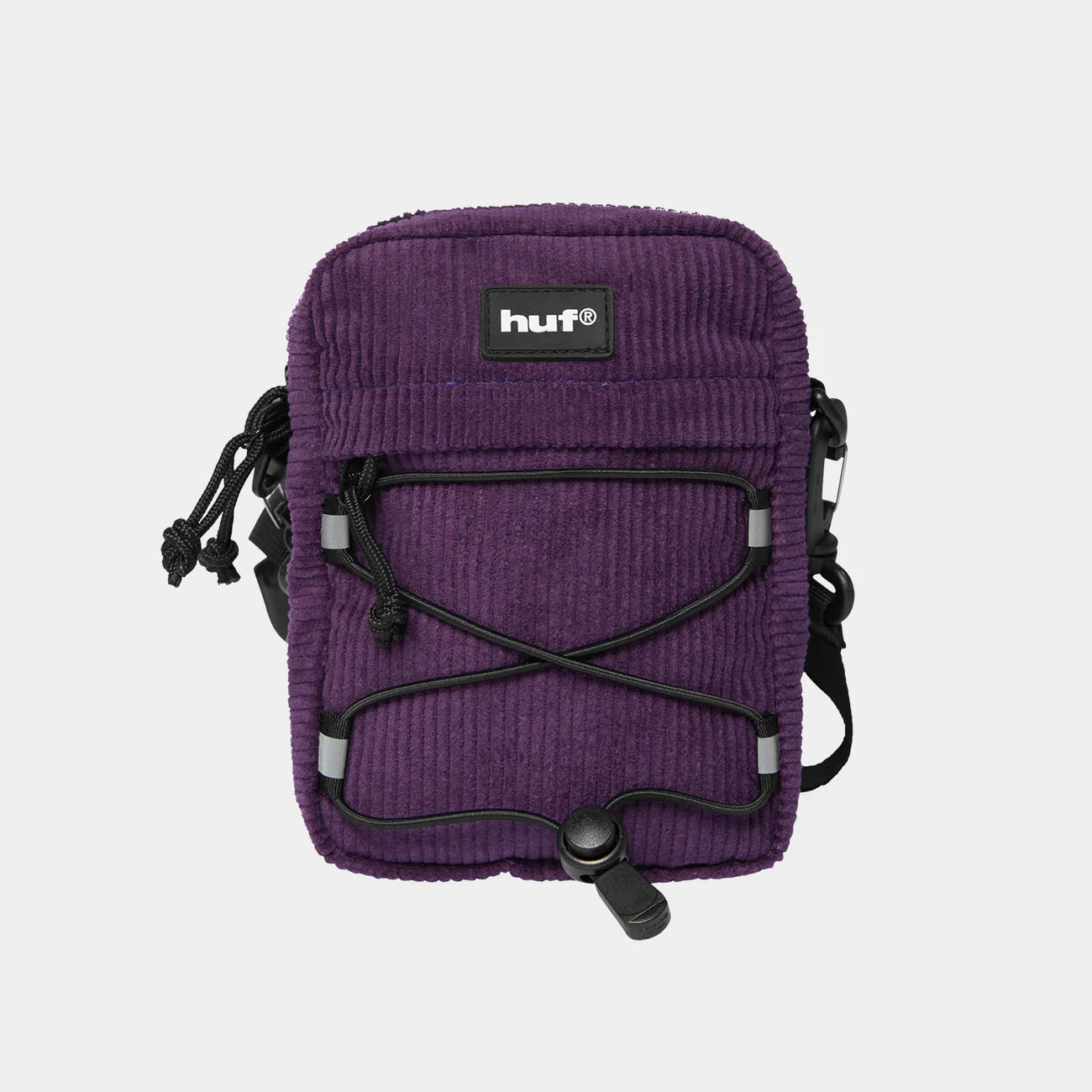 HUF Corduroy Bowery Side Bag - Berry