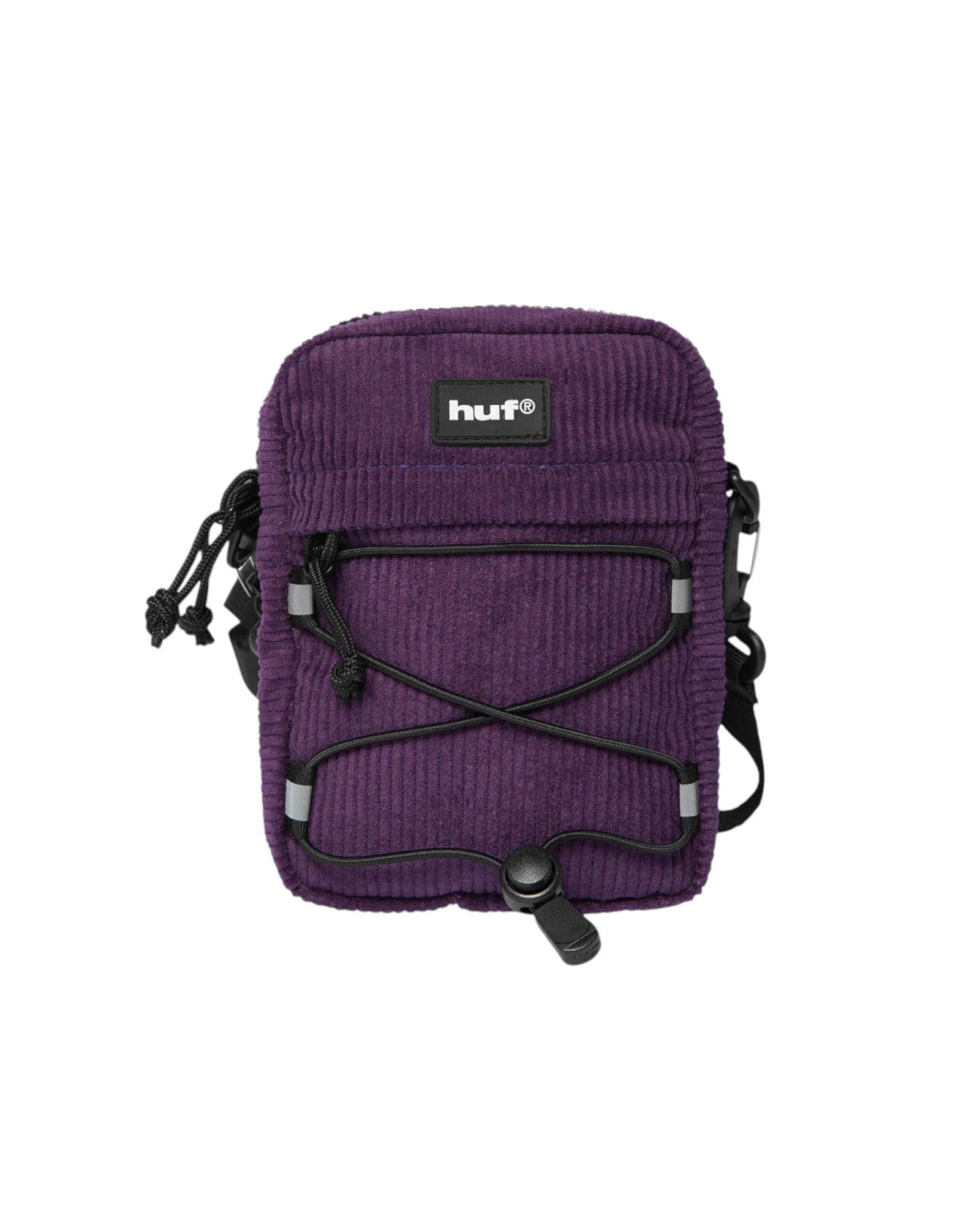 HUF Corduroy Bowery Side Bag - Berry