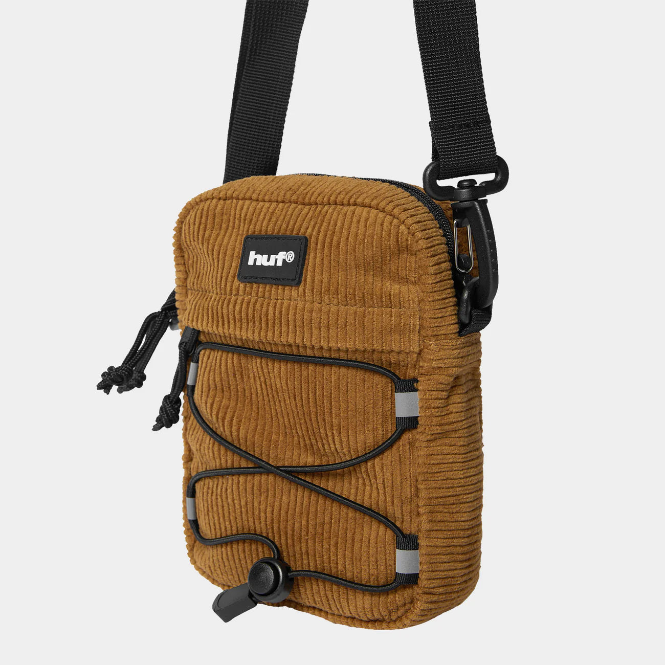 HUF Corduroy Bowery Side Bag - Brown