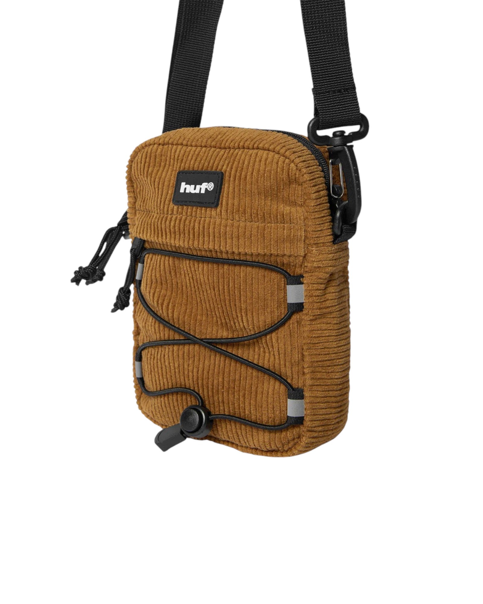 HUF Corduroy Bowery Side Bag - Brown