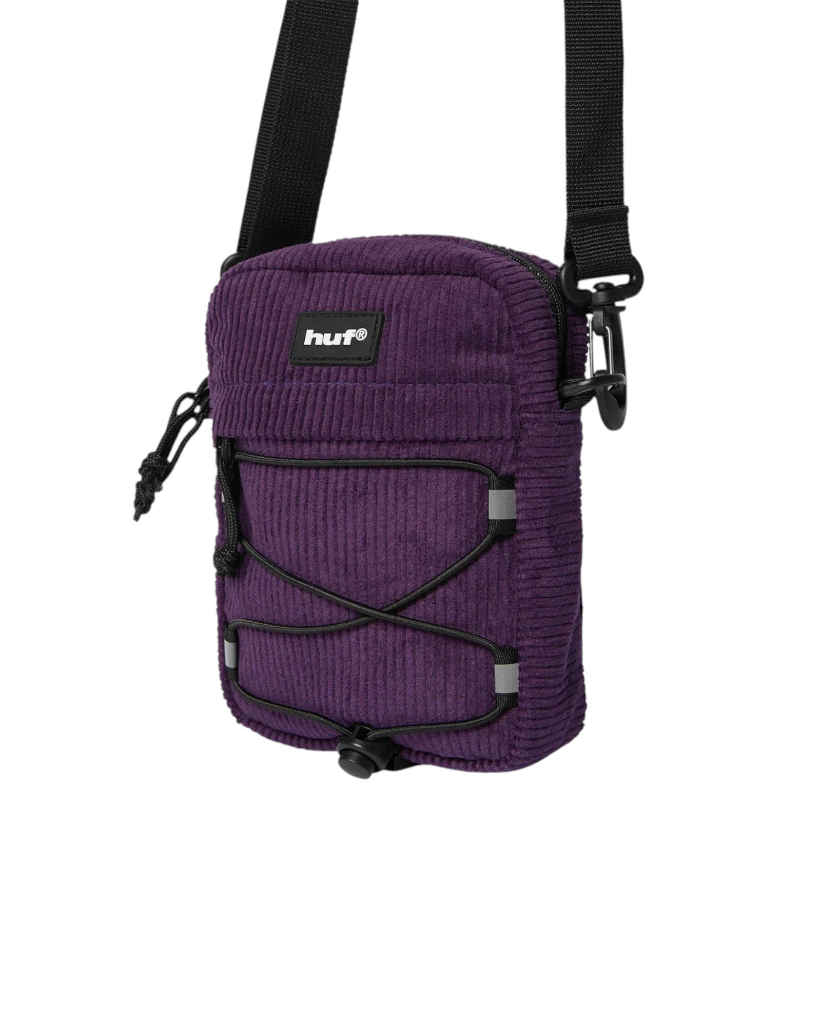 HUF Corduroy Bowery Side Bag - Berry