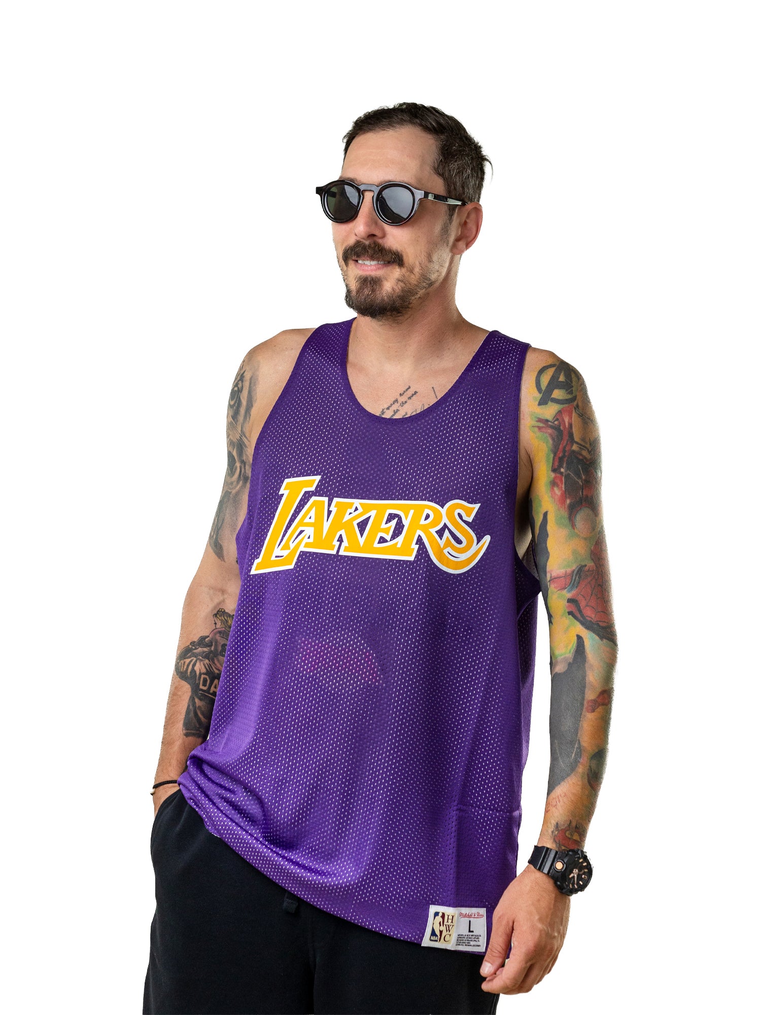 Mitchell & Ness LA Lakers NBA Reversible Mesh Tank Top