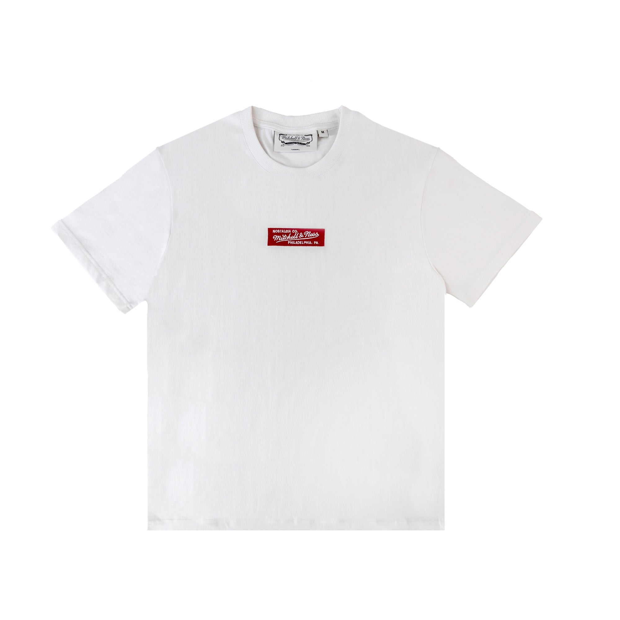 Mitchell & Ness Box Logo Tee White