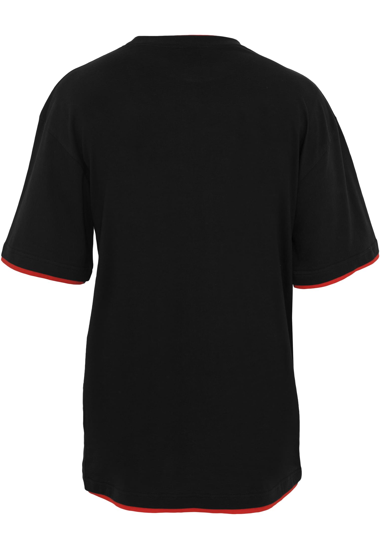 Urban Classics Contrast Tall Tee Black/Red