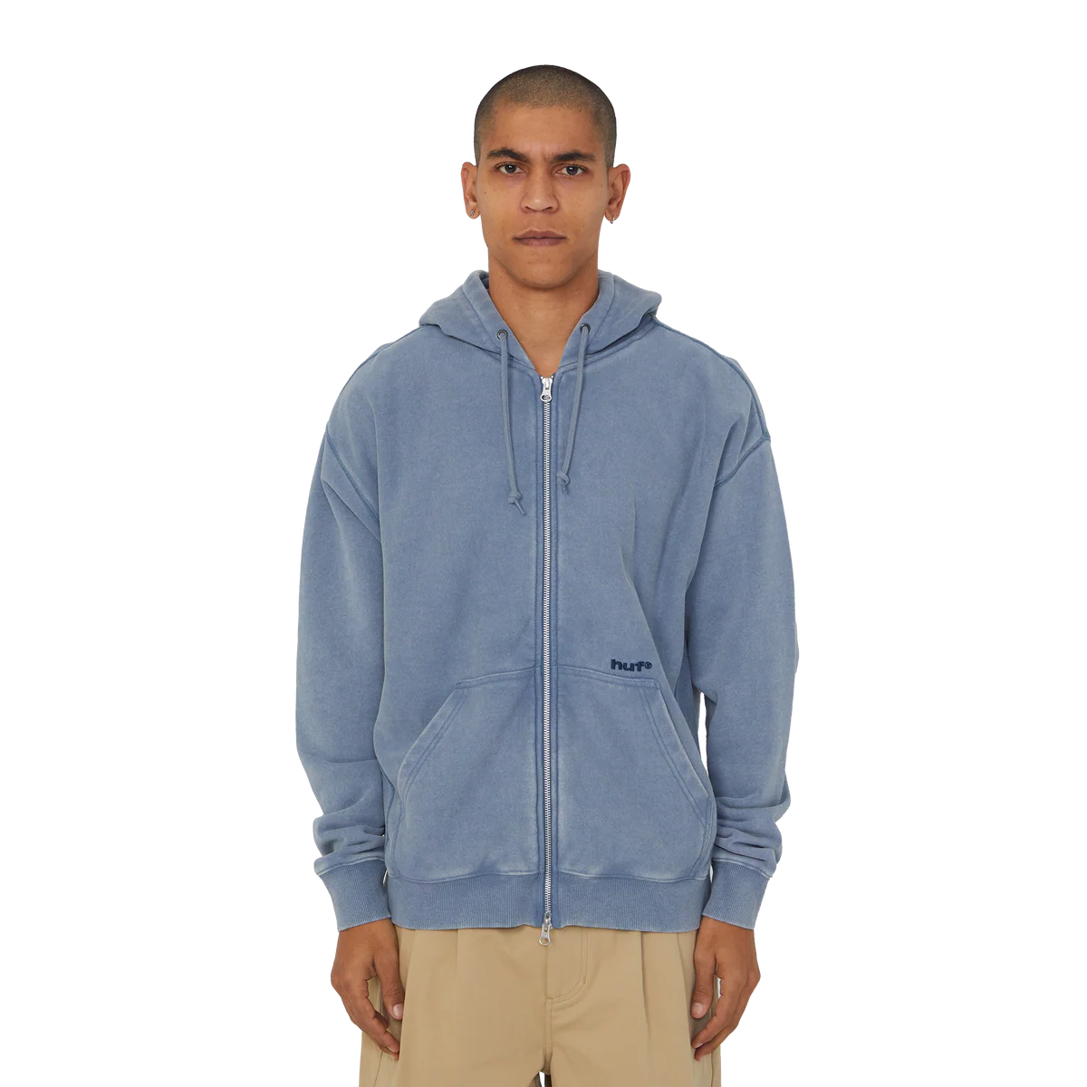 HUF Pacific Wash FZ Hoodie - Blue