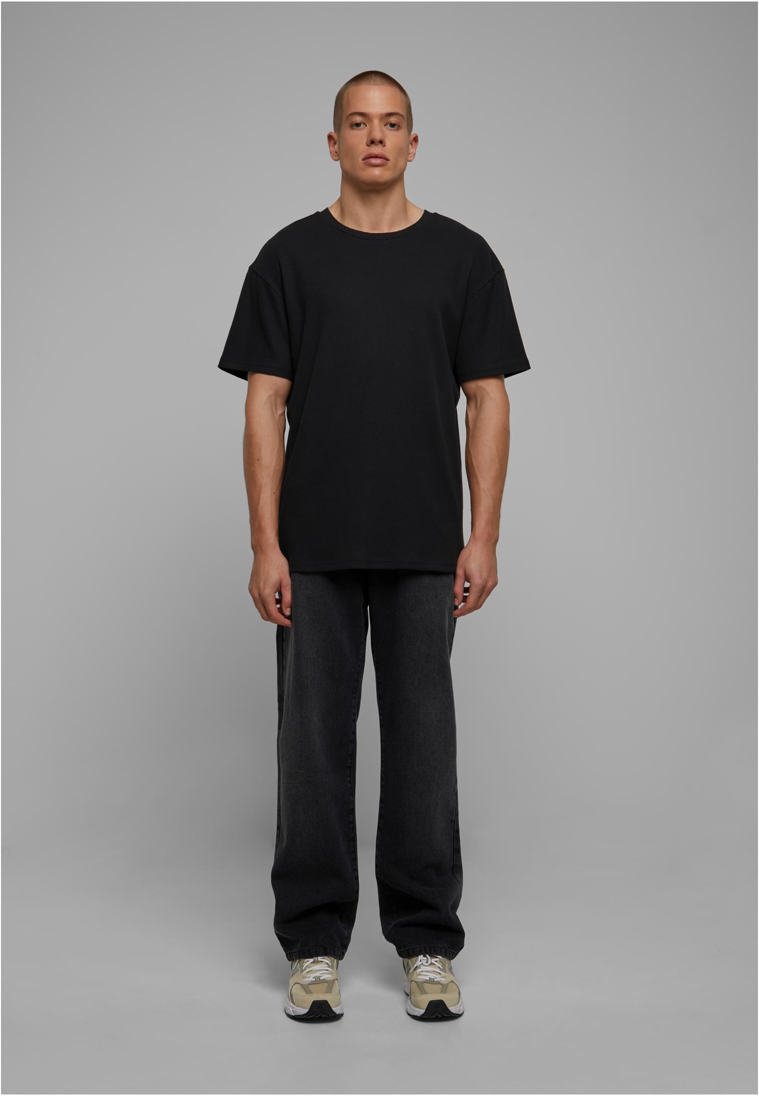 Urban Classics Waffle Tee - Black