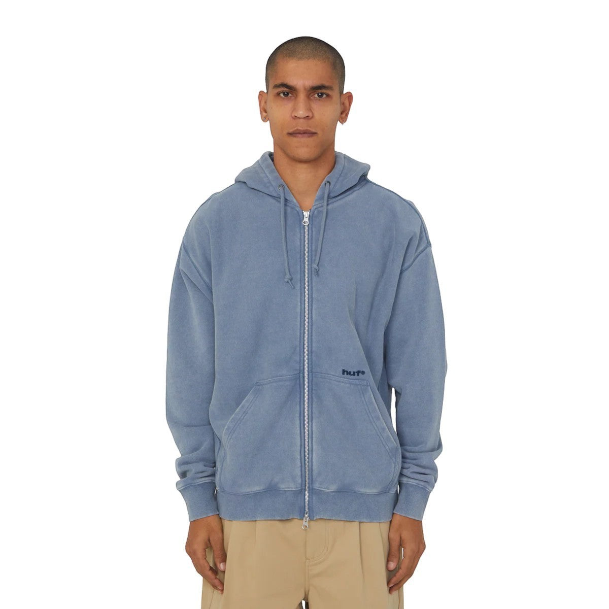 HUF Pacific Wash FZ Hoodie - Blue