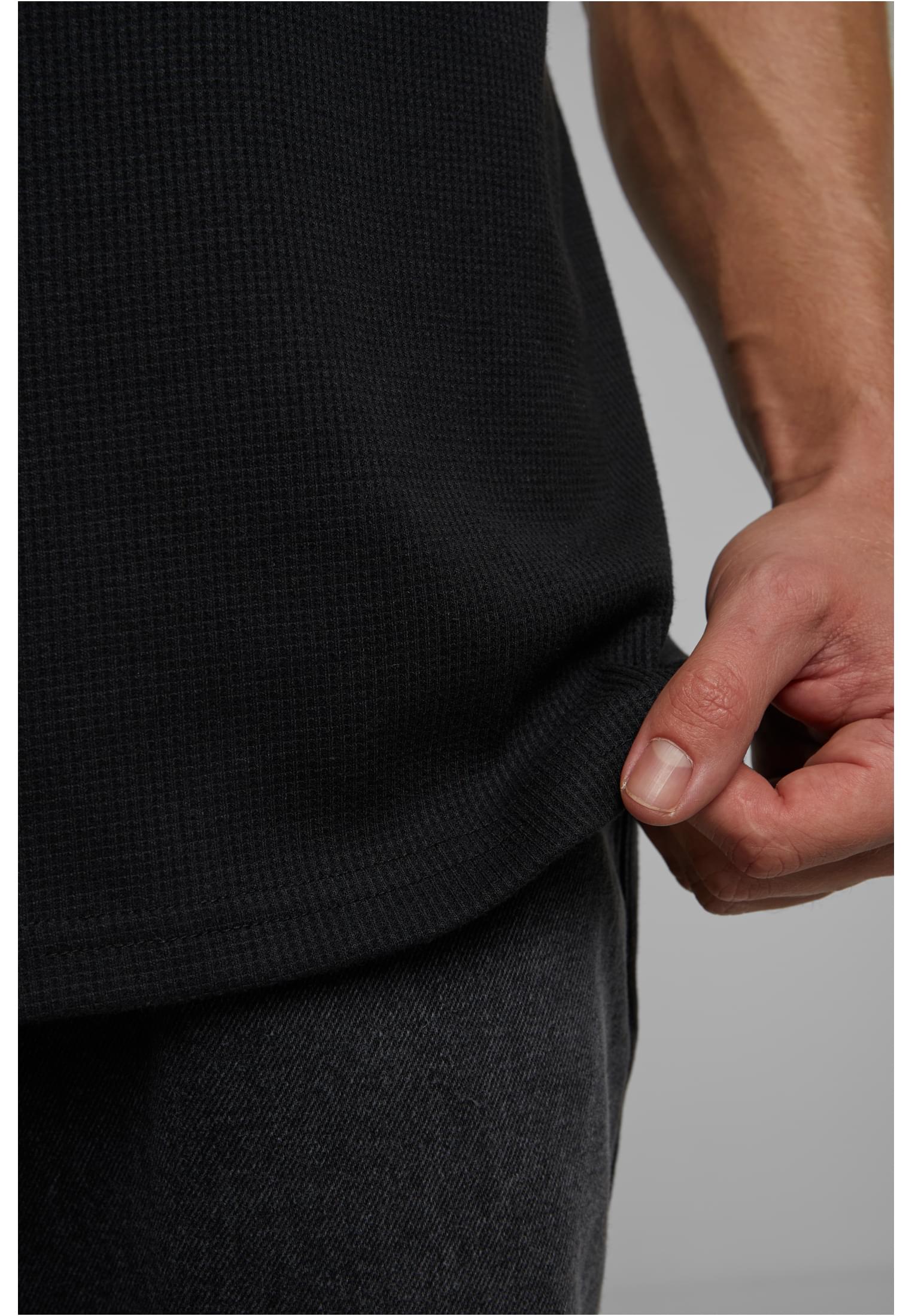 Urban Classics Waffle Tee - Black
