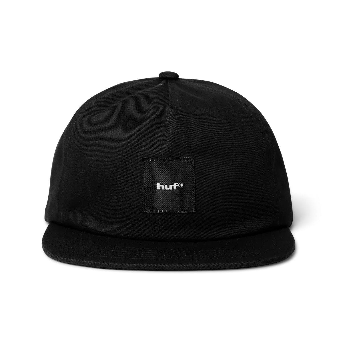 HUF Box Logo Snapback - Black/Black
