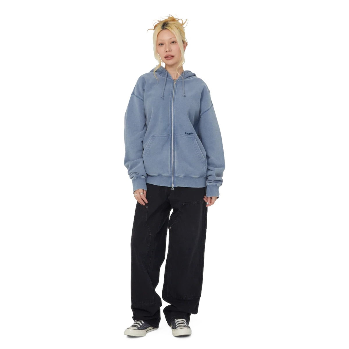 HUF Pacific Wash FZ Hoodie - Blue