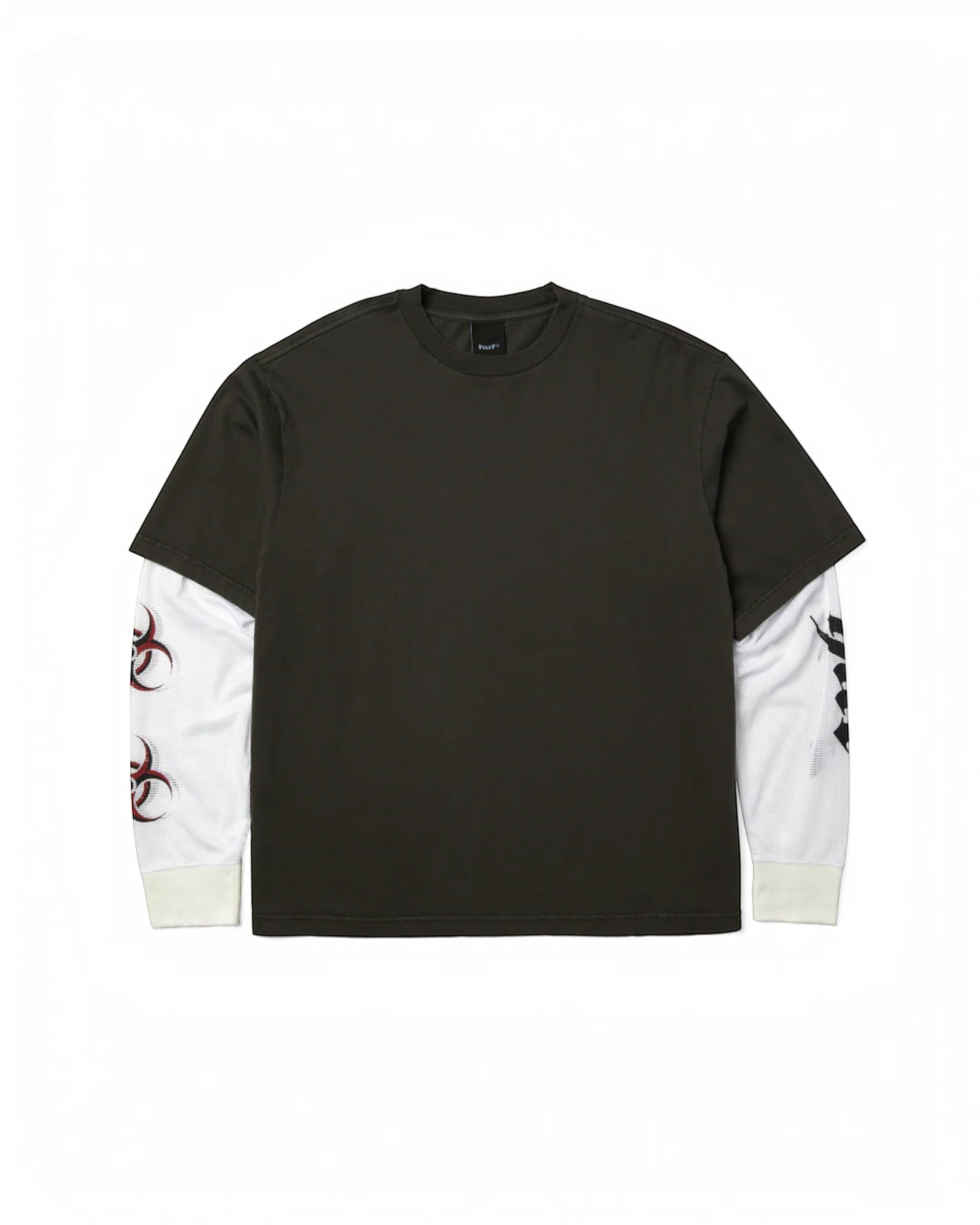HUF Leon Double Layer Top - Black