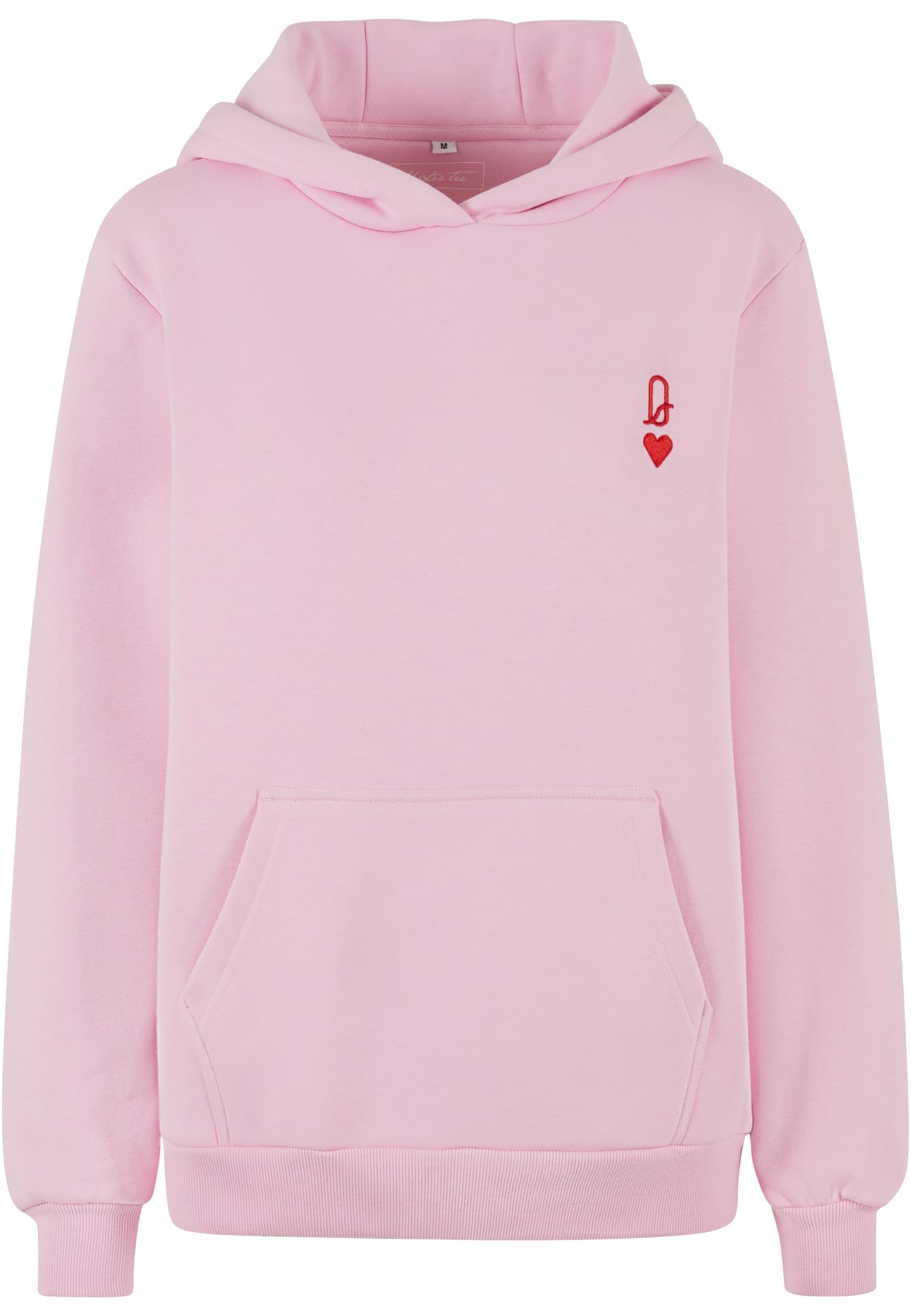 Miss Tee Ladies Queen Card Hoodie - Soft Pink