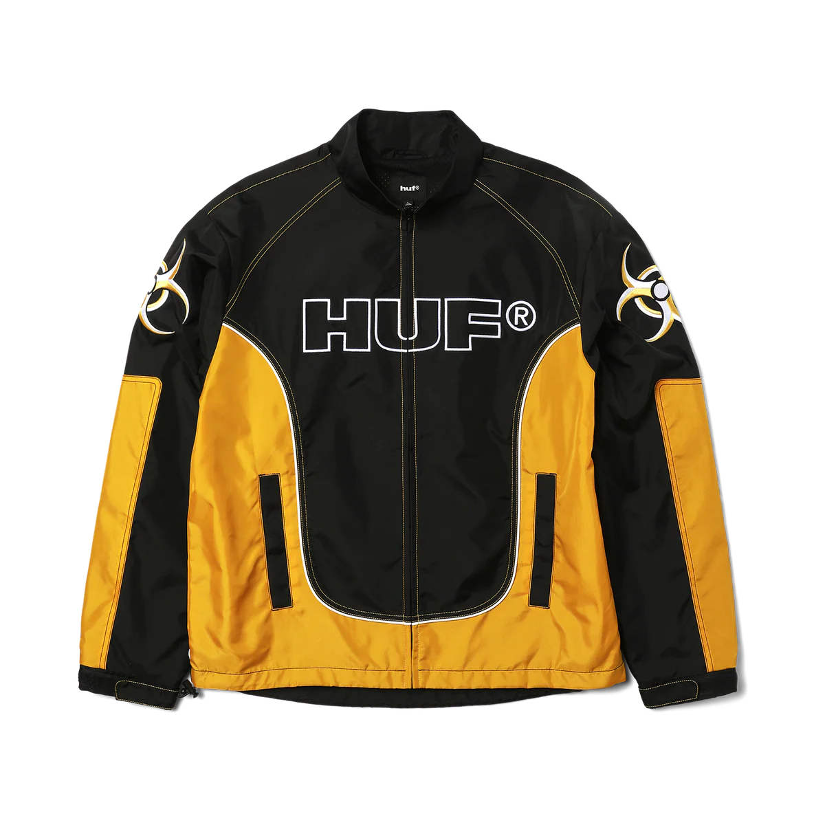 HUF Sector Jacket  - Black/Yellow
