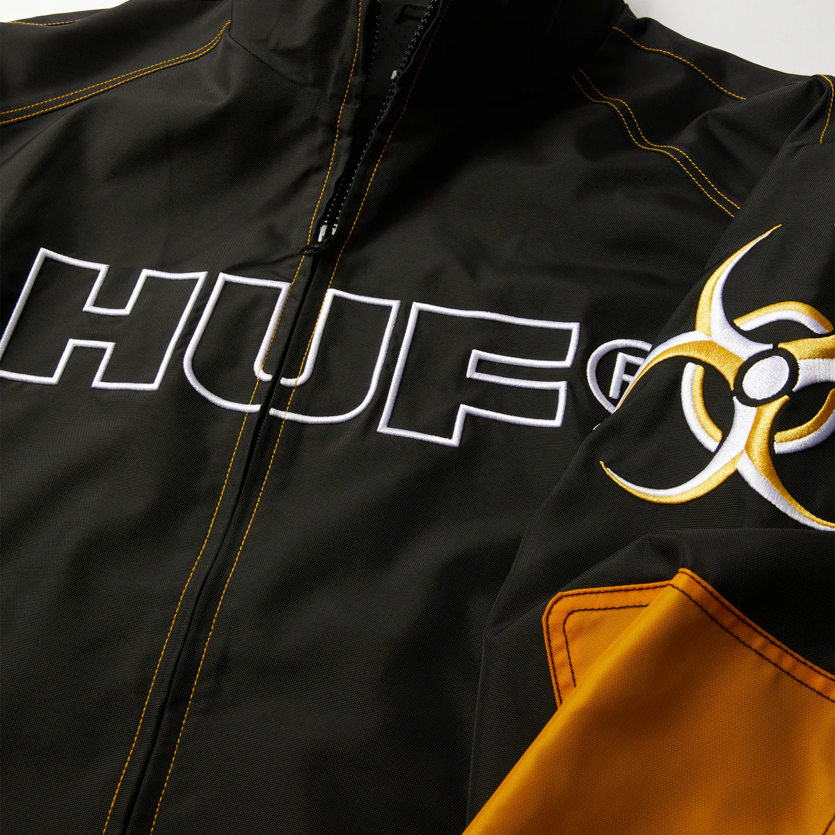 HUF Sector Jacket  - Black/Yellow