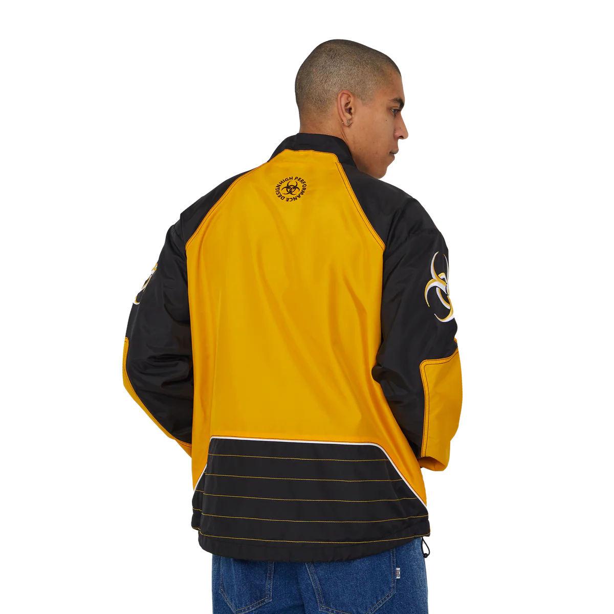 HUF Sector Jacket  - Black/Yellow