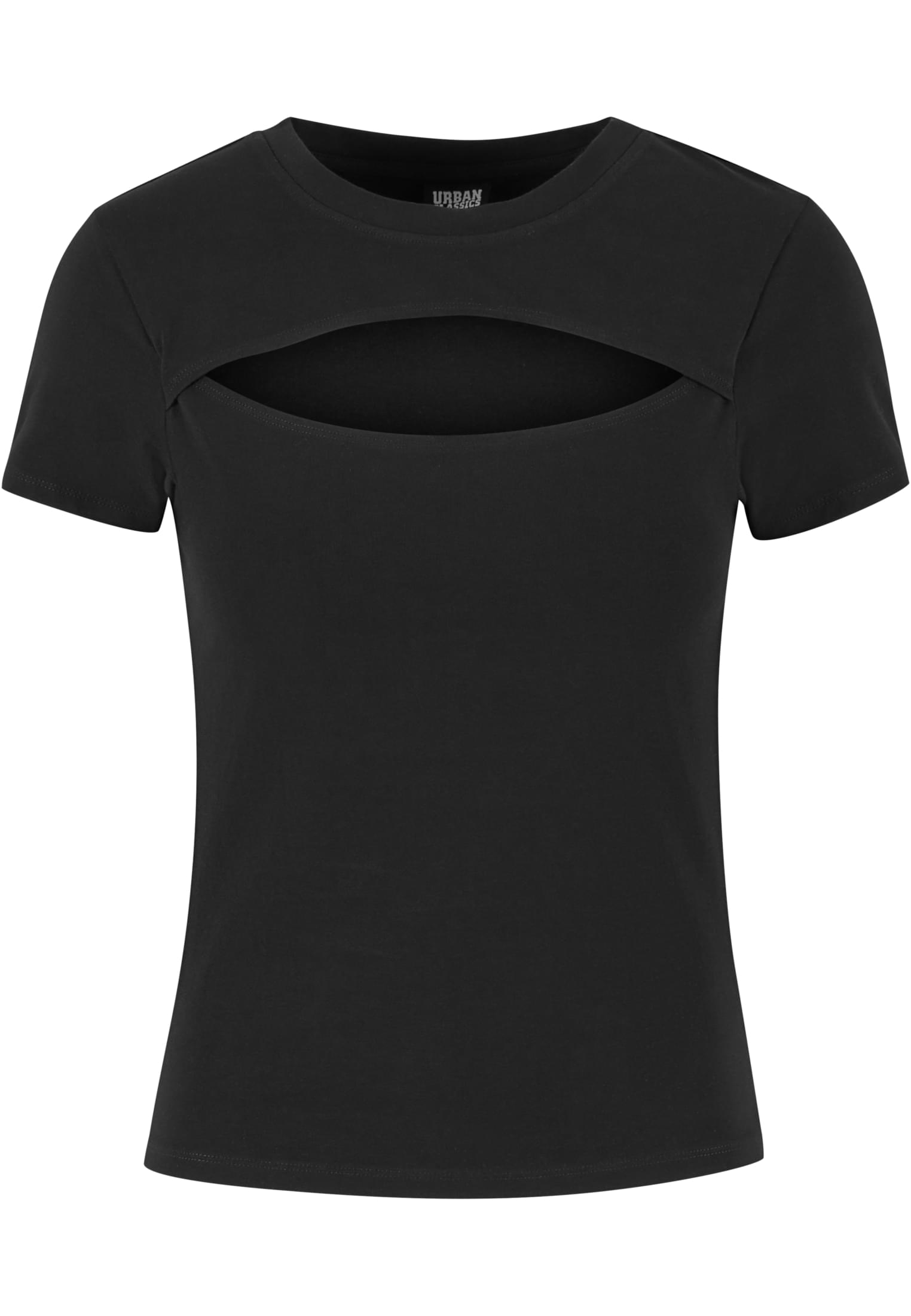 Urban Classics Ladies Cut Out Tee - Black