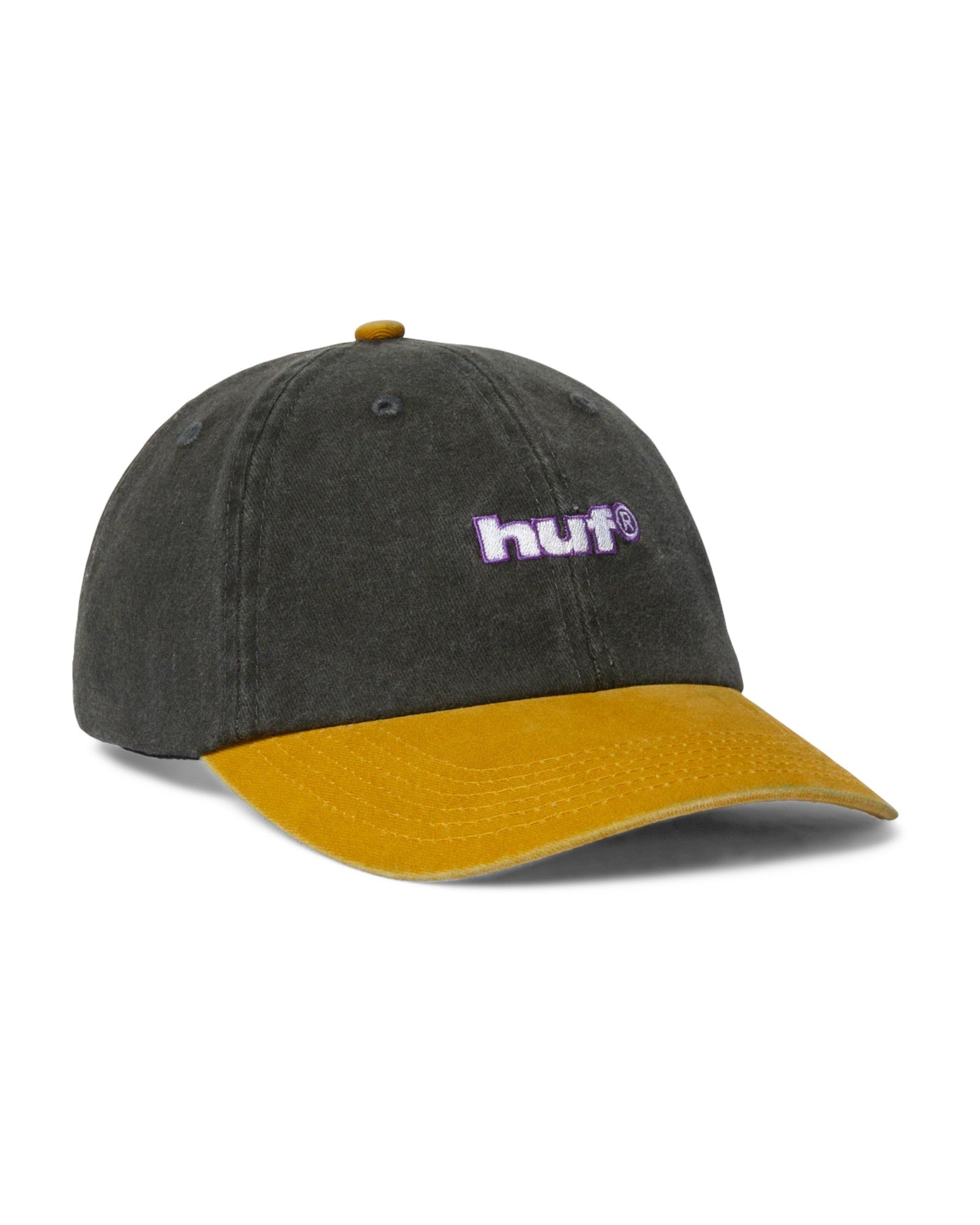 HUF 89 Washed 6 Panel Hat - Black