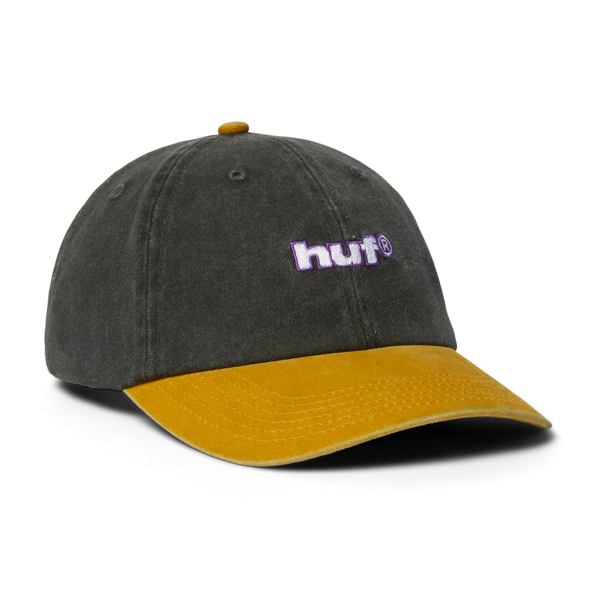 HUF 89 Washed 6 Panel Hat - Black