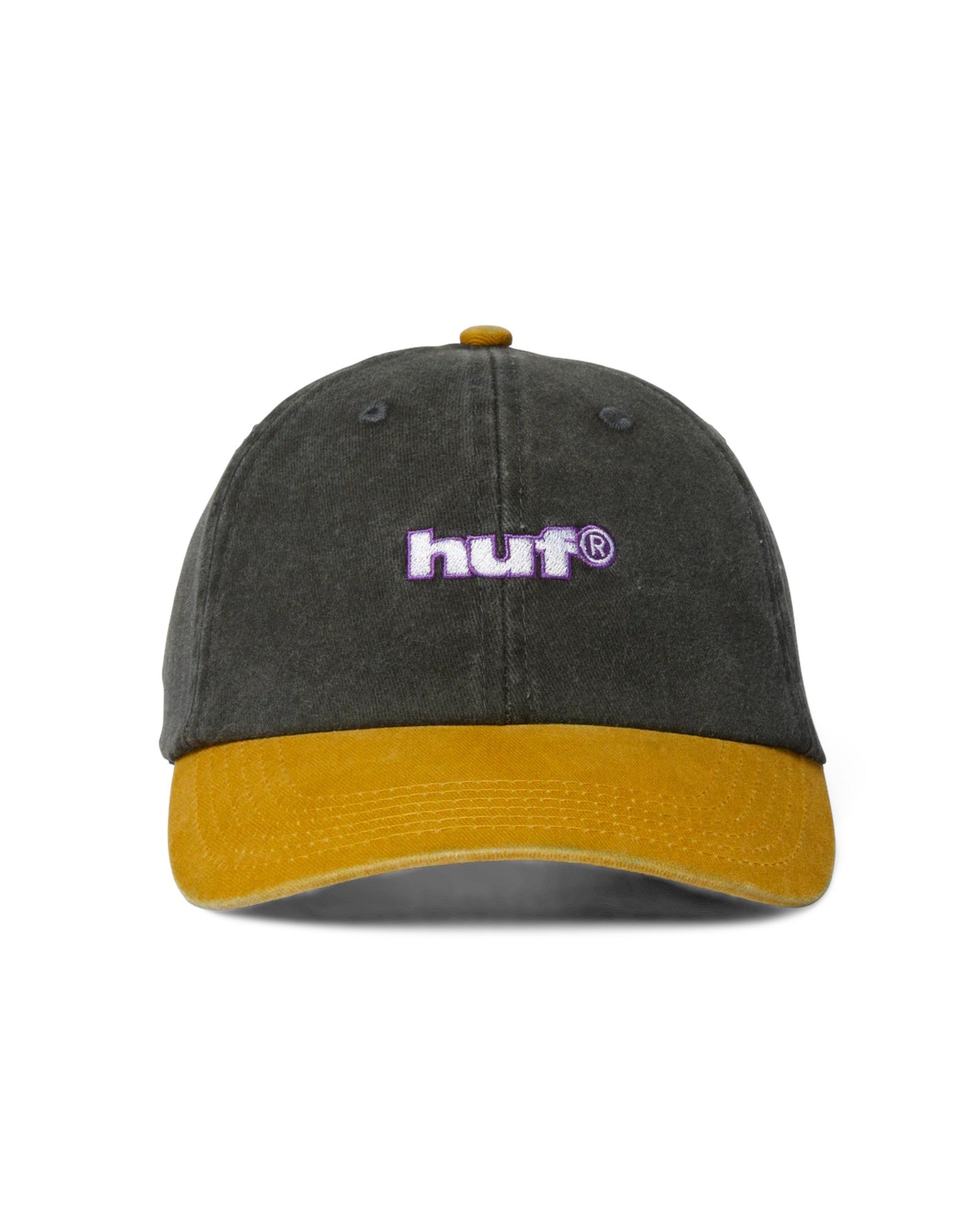 HUF 89 Washed 6 Panel Hat - Black
