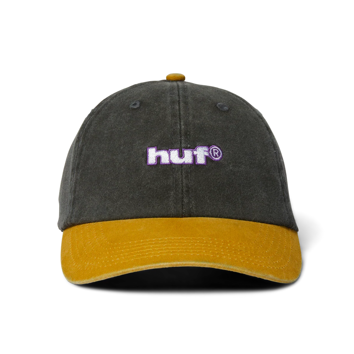 HUF 89 Washed 6 Panel Hat - Black