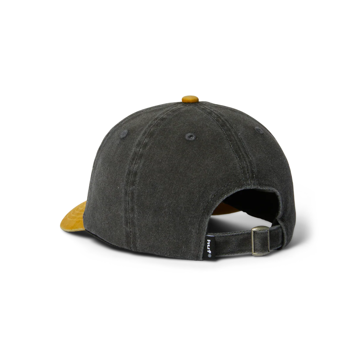 HUF 89 Washed 6 Panel Hat - Black