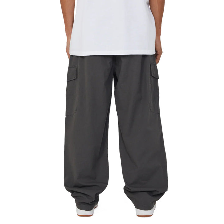 impostor.ro HUF Pretty Baggy Cargos in black, featuring a relaxed fit and multiple cargo pockets.