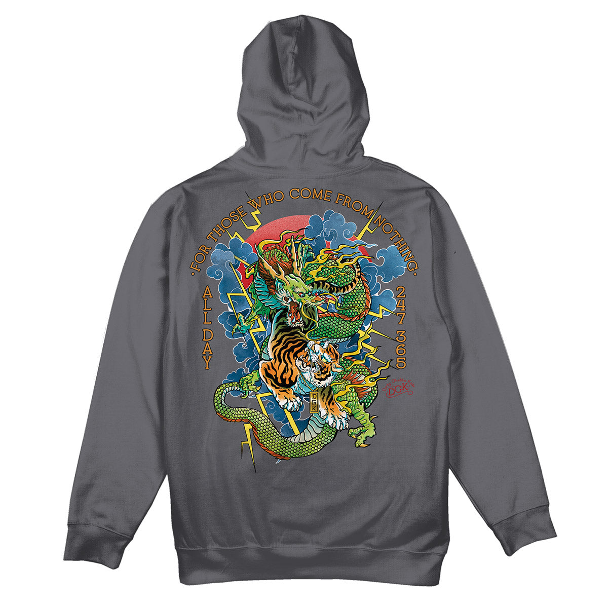 DGK Battle Hooded Fleece - Charcoal