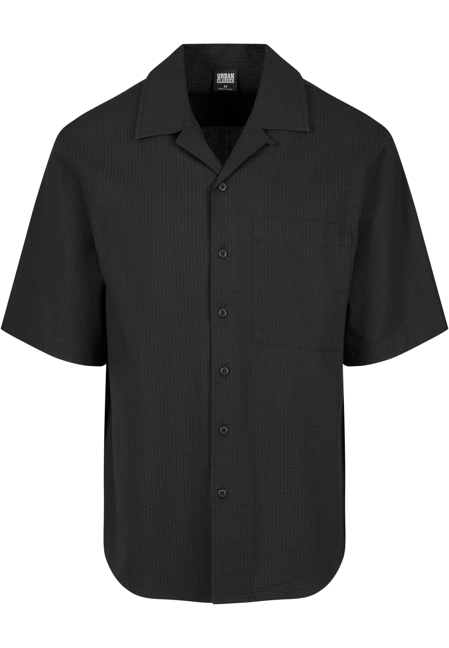 Urban Classics Relaxed Short Sleeve Shirt - Black