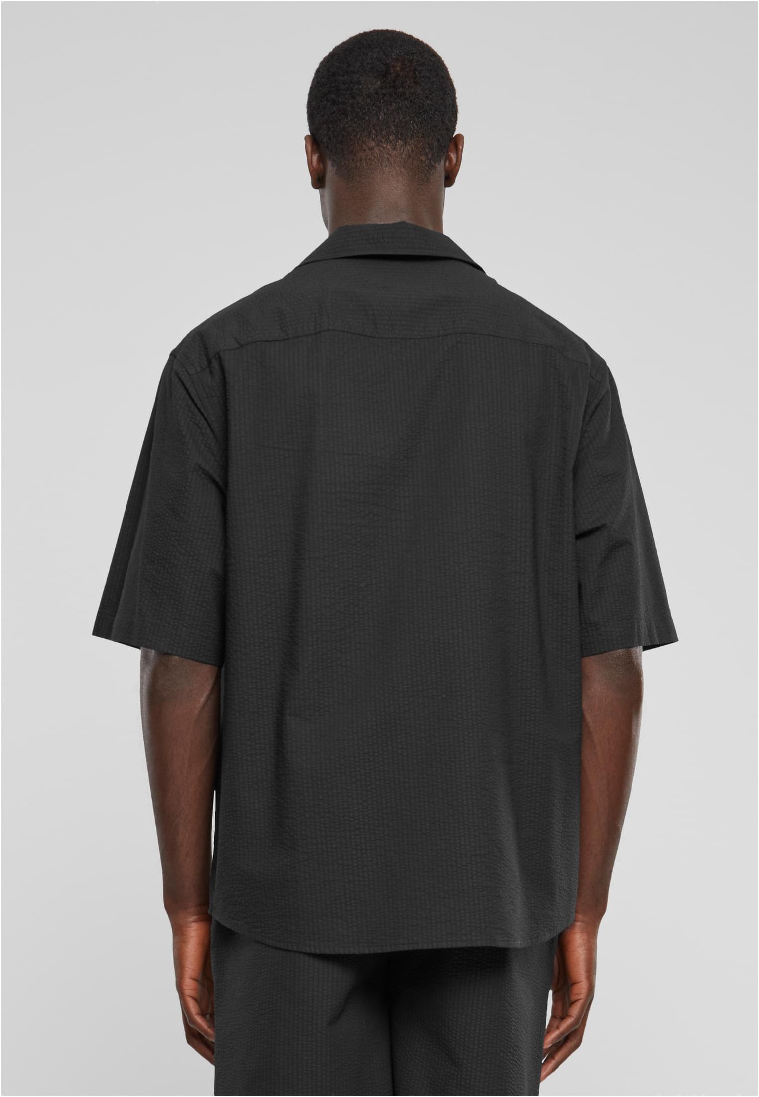 Urban Classics Relaxed Short Sleeve Shirt - Black