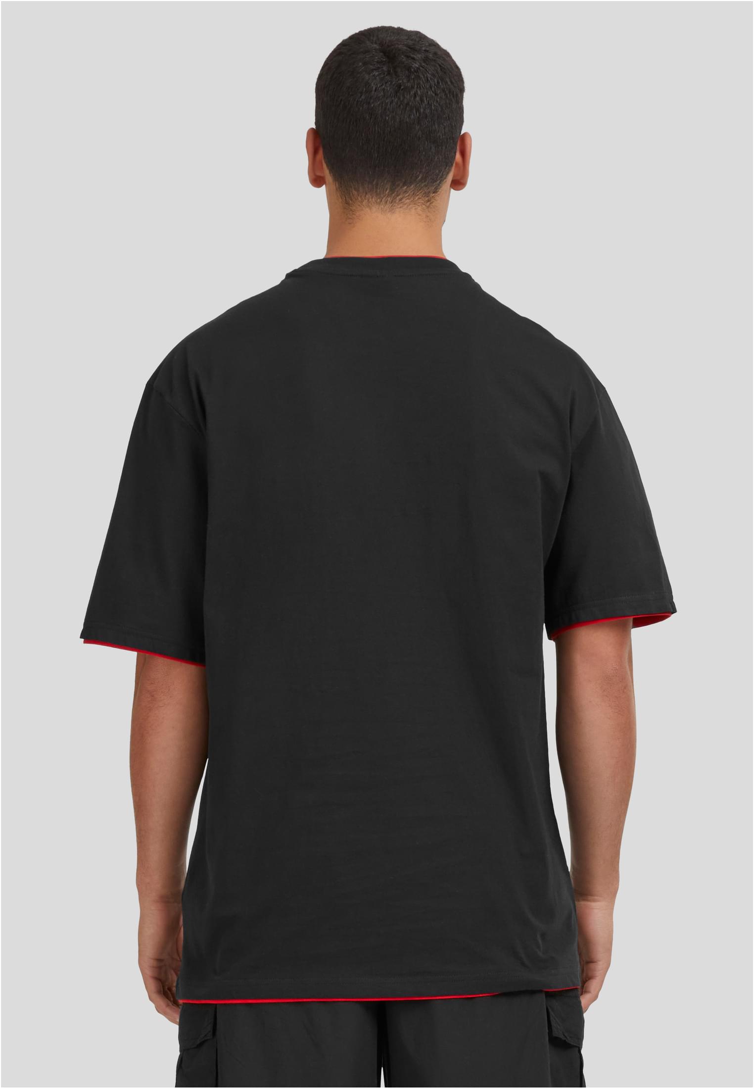 Urban Classics Contrast Tall Tee Black/Red